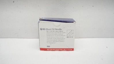 BD 305180 Blunt Fill Ndle Not For Skin Injecton 18G x 1 1/2 TW - Box of 100